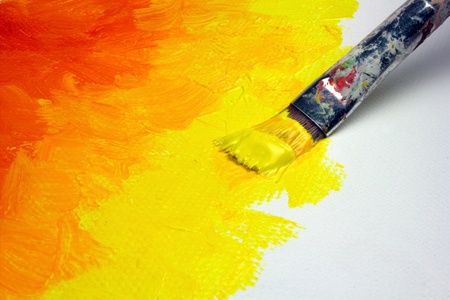 Abstract painting on canvas