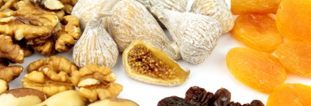 Nuts and dried fruitsの写真素材