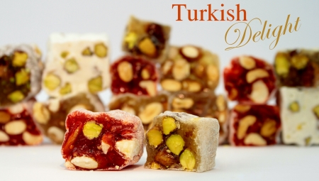 Turkish delight and sample text の写真素材