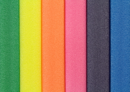 Colorful foam rubber