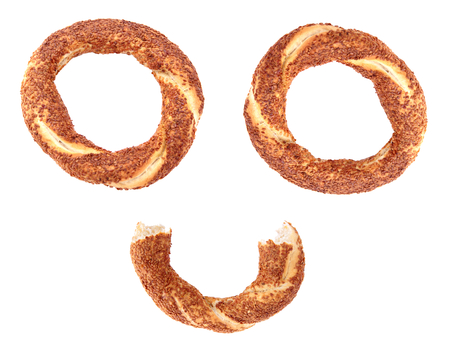 Turkish traditional sesame bagels