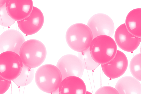 Pink party balloonsの写真素材