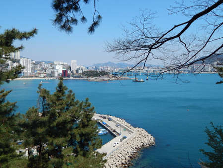 View of the sea. The city of Busan.の写真素材