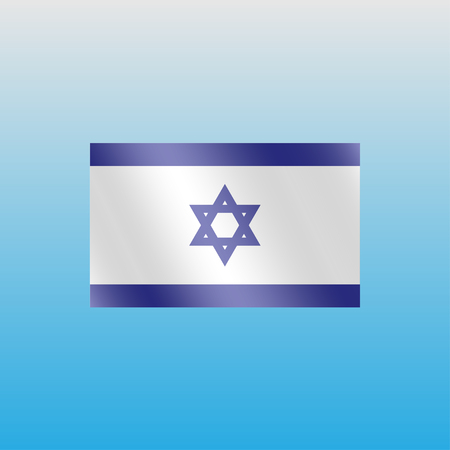 The Israeli flag on a nice background, vector illustration.のイラスト素材
