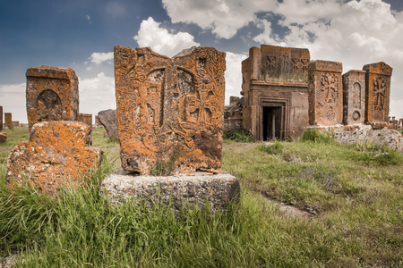 Historical cemetery of Noratus in Armenia.の写真素材