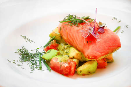 salmon with sorrel sauce