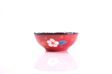 Authentic bowl on white backgroundの写真素材