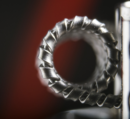 side veiw of a clapton vape coil for e-cigarette, e-cig.の写真素材