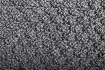 rough hand made knitted gray cashmere fabric.の写真素材