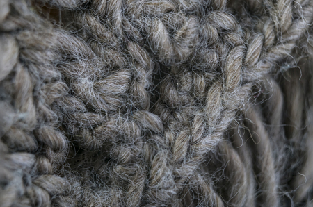 highly detailed needlework wool fabric, close up wool texture background.の写真素材