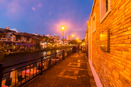 Along Malacca River riverbank is the tourist attraction.