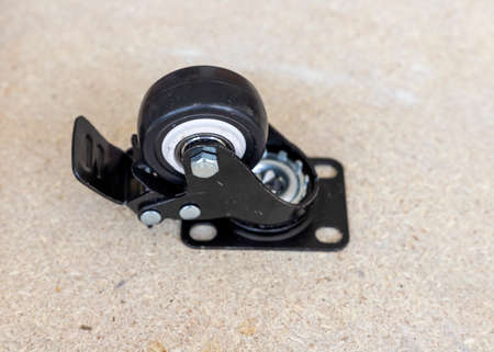 Furniture wheel with lock buttonの写真素材