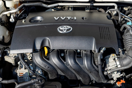 Swat ,Pakistan, December 26 2022 : TOYOTA 1NZ-FE engineのeditorial素材