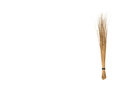Broom isolated on a white background with copy space for textの写真素材