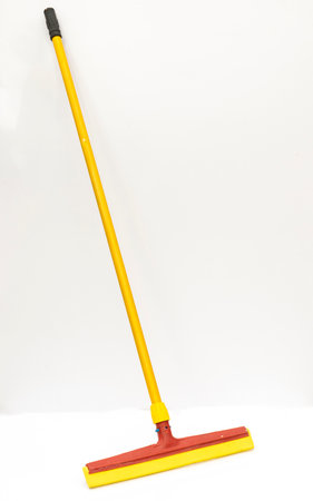 Floor squeegee isolated on white background with copy spaceの写真素材