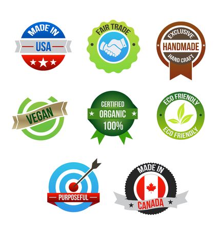 Company badges design vector artのイラスト素材