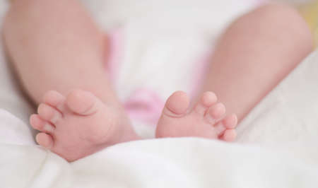 Legs of the babyの写真素材