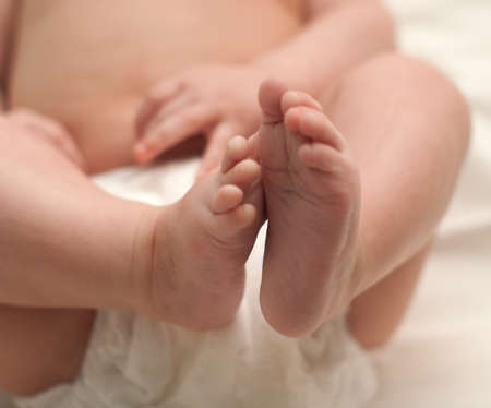 Legs of the babyの写真素材
