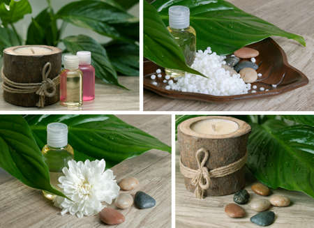 Spa collage.の写真素材