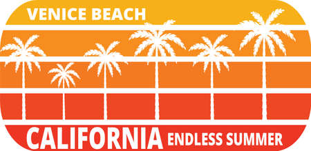 Summer T-shirt Illustration For Print And Clothingのイラスト素材