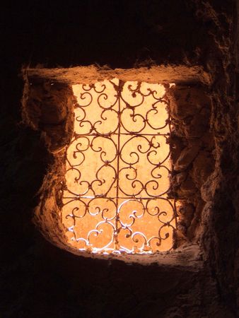 moroccan windowの写真素材