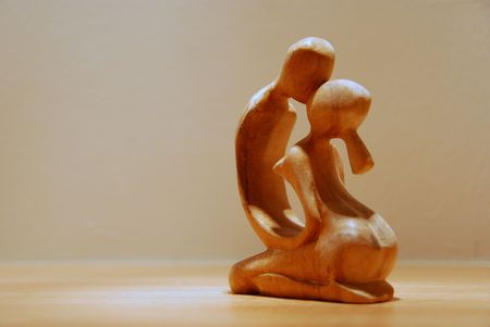 Together in woodの写真素材