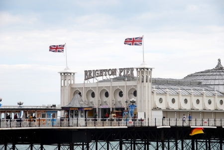 Brighton pier, englandのeditorial素材