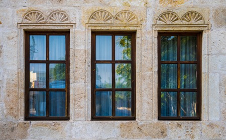 3 Stone  Windows with Glass frames