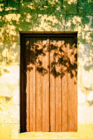 Hostical building door and windowの写真素材