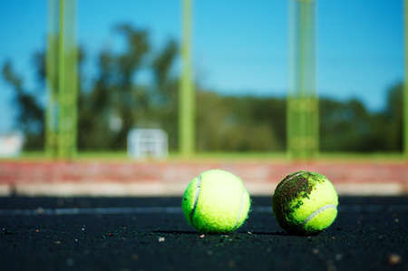 tennis ballsの写真素材