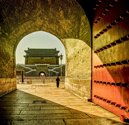 Zhengyang gate, Beijing, Chinaのeditorial素材