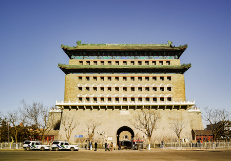 Zhengyang gate, Beijing, Chinaのeditorial素材