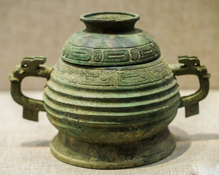 Hubei Province, Wuhan City, Hubei Province, China, museum, Jujube Guo Jia Miao Zeng Guo tomb unearthed cultural relics, bronzeのeditorial素材