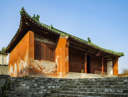 China's Hubei Province, Jingmen City, Zhongxiang City, Xing Wang Palaceのeditorial素材