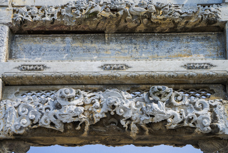 Hubei, China, Jingmen, Zhongxiang, less Sima memorial archwayの写真素材