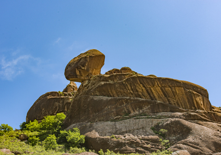 world geological park in Castle Peak Scenic Area, the Inner Mongolia Autonomous Region, China.の写真素材
