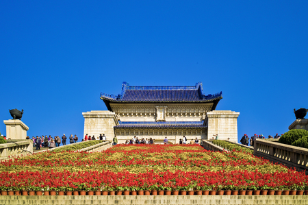 Dr. Sun Yat-sen's Mausoleum, Jiangsu, Nanjing, Chinaのeditorial素材