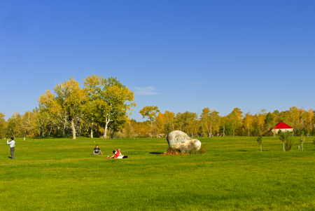 Burqin County, Xinjiang,  Altay Prefecture Taishan sceneryのeditorial素材