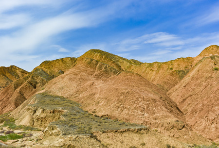 Gansu, Zhangye, Danxia National Geopark, colorful geological wonders of Danxia
