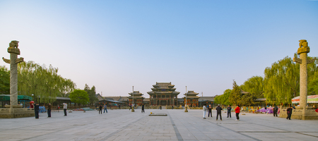 Jinzhong, Shanxi, China Yuci old East Street Squareのeditorial素材
