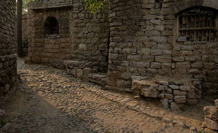 a historical and cultural village, home stone village,China's Hebei Provinceの写真素材