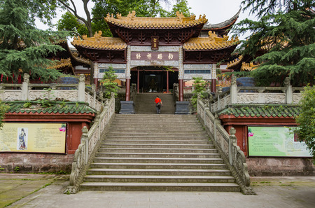 Guangde temple exterior landscape viewのeditorial素材