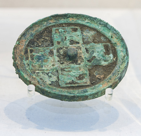 bronze collection of cultural relics at anyang museumのeditorial素材