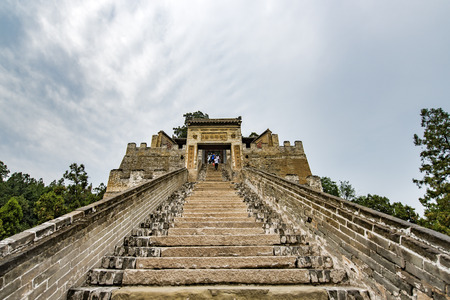 Sima Qian's tomb in Hancheng City, Shaanxi Chinaのeditorial素材