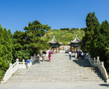 Landscape view of Inner Mongolia, Hohhot, Chinaのeditorial素材