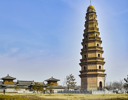 Ming Fu Temple in Anyang city, Henan, China