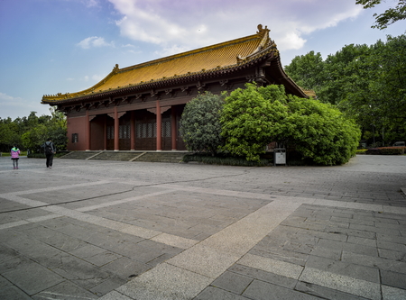 China, Jiangsu Province, Nanjing City, Ming the Imperial Palace ruinsのeditorial素材