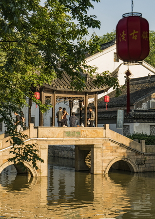 Xi Shi Bridge, Mudu Town, Wuzhong District, Jiangsu Provinceのeditorial素材