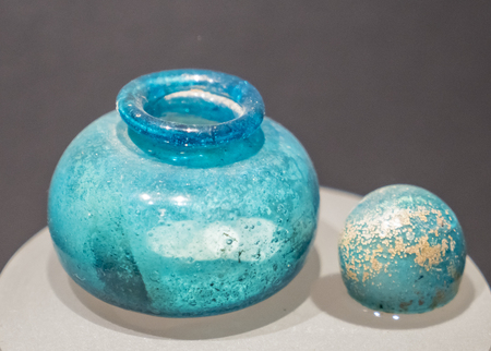 glass bottles at Datong Museumのeditorial素材