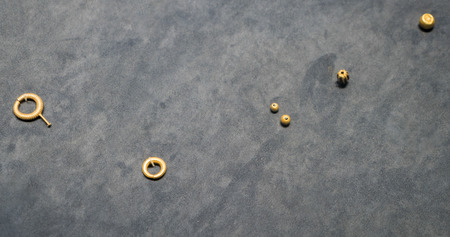 China's Shanxi Province, Datong, Datong Museum, collection of cultural relics, Northern Wei, gold...